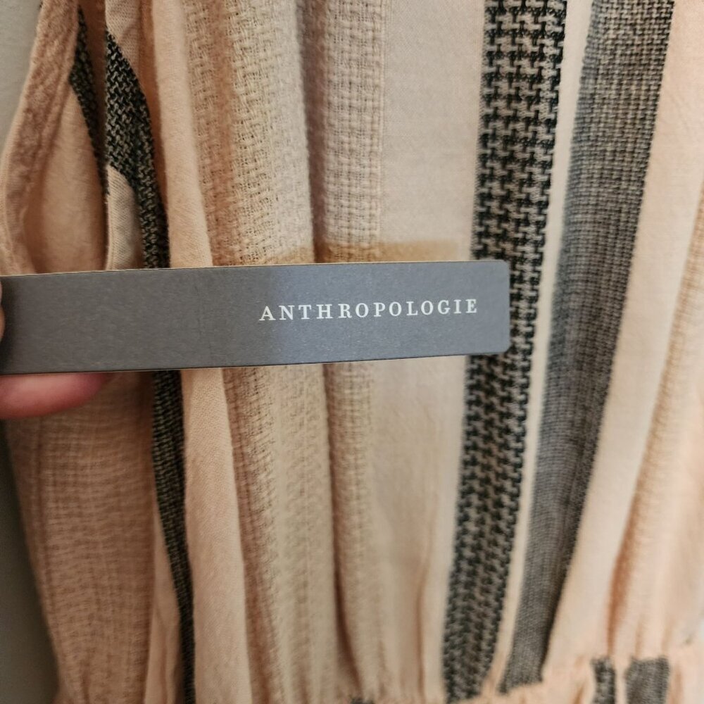 New Anthropologie Cloth & Stone sz S Halter Maxi Dress Linen blend - Picture 5 of 12
